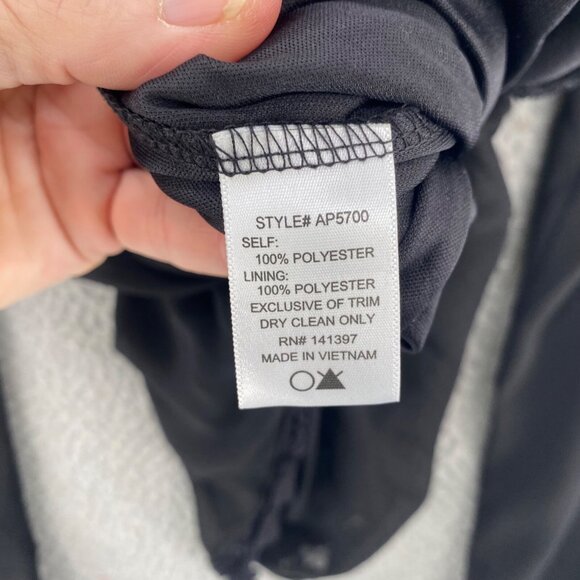 ASTR Romper Womens Medium Black Surplice Neck Long Sleeves Lace Shorts Blouse - Picture 6 of 12